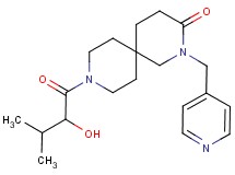 9-(2-hydroxy-3-methylbutanoyl)-2-(pyridin-4-ylmethyl)-2,9-diazaspiro[5.5]undecan-3-one
