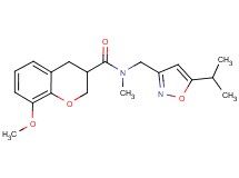 N-[(5-isopropylisoxazol-3-yl)methyl]-8-methoxy-N-methylchromane-3-carboxamide