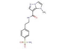 N-{2-[4-(aminosulfonyl)phenyl]ethyl}-1-methyl-1H-imidazo[1,2-b]pyrazole-7-carboxamide
