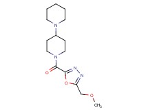 1'-{[5-(methoxymethyl)-1,3,4-oxadiazol-2-yl]carbonyl}-1,4'-bipiperidine