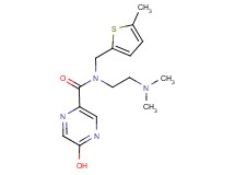 N-[2-(dimethylamino)ethyl]-5-hydroxy-N-[(5-methyl-2-thienyl)methyl]pyrazine-2-carboxamide