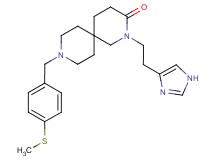 2-[2-(1H-imidazol-4-yl)ethyl]-9-[4-(methylthio)benzyl]-2,9-diazaspiro[5.5]undecan-3-one