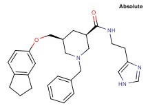 (3R,5S)-1-benzyl-5-[(2,3-dihydro-1H-inden-5-yloxy)methyl]-N-[2-(1H-imidazol-4-yl)ethyl]-3-piperidinecarboxamide