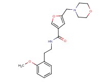 N-[2-(2-methoxyphenyl)ethyl]-5-(morpholin-4-ylmethyl)-3-furamide