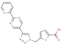 5-{[4-(2-pyridin-2-ylpyrimidin-5-yl)-1H-1,2,3-triazol-1-yl]methyl}thiophene-2-carboxylic acid