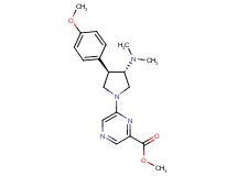 methyl 6-[(3S*,4R*)-3-(dimethylamino)-4-(4-methoxyphenyl)-1-pyrrolidinyl]-2-pyrazinecarboxylate