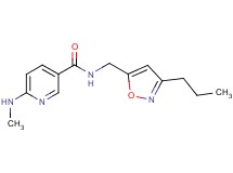 6-(methylamino)-N-[(3-propyl-5-isoxazolyl)methyl]nicotinamide