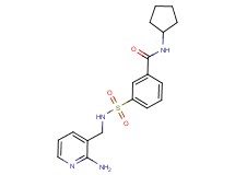 3-({[(2-aminopyridin-3-yl)methyl]amino}sulfonyl)-N-cyclopentylbenzamide