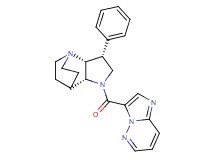(3R*,3aR*,7aR*)-1-(imidazo[1,2-b]pyridazin-3-ylcarbonyl)-3-phenyloctahydro-4,7-ethanopyrrolo[3,2-b]pyridine