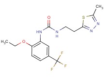 N-[2-ethoxy-5-(trifluoromethyl)phenyl]-N'-[2-(5-methyl-1,3,4-thiadiazol-2-yl)ethyl]urea