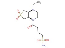 4-[(4aS*,7aR*)-4-ethyl-6,6-dioxidohexahydrothieno[3,4-b]pyrazin-1(2H)-yl]-4-oxobutane-1-sulfonamide