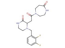 1-{[1-(2,3-difluorobenzyl)-3-oxo-2-piperazinyl]acetyl}-1,4-diazepan-5-one