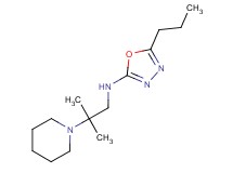 N-(2-methyl-2-piperidin-1-ylpropyl)-5-propyl-1,3,4-oxadiazol-2-amine