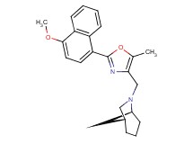(1R*,5S*)-6-{[2-(4-methoxy-1-naphthyl)-5-methyl-1,3-oxazol-4-yl]methyl}-6-azabicyclo[3.2.1]octane