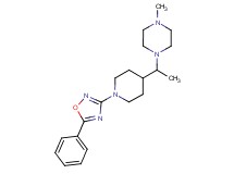 1-methyl-4-{1-[1-(5-phenyl-1,2,4-oxadiazol-3-yl)-4-piperidinyl]ethyl}piperazine