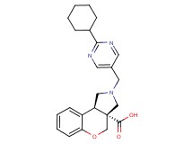 (3aR*,9bR*)-2-[(2-cyclohexylpyrimidin-5-yl)methyl]-1,2,3,9b-tetrahydrochromeno[3,4-c]pyrrole-3a(4H)-carboxylic acid