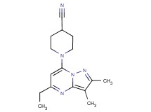 1-(5-ethyl-2,3-dimethylpyrazolo[1,5-a]pyrimidin-7-yl)piperidine-4-carbonitrile