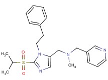 1-[2-(isopropylsulfonyl)-1-(2-phenylethyl)-1H-imidazol-5-yl]-N-methyl-N-(3-pyridinylmethyl)methanamine