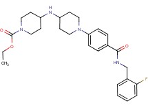 ethyl 4-{[1-(4-{[(2-fluorobenzyl)amino]carbonyl}phenyl)-4-piperidinyl]amino}-1-piperidinecarboxylate