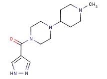 1-(1-methylpiperidin-4-yl)-4-(1H-pyrazol-4-ylcarbonyl)piperazine