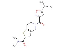 5-[(5-isopropyl-3-isoxazolyl)carbonyl]-N,N-dimethyl-4,5,6,7-tetrahydrothieno[3,2-c]pyridine-2-carboxamide