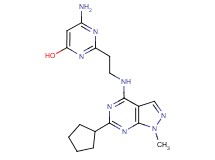 6-amino-2-{2-[(6-cyclopentyl-1-methyl-1H-pyrazolo[3,4-d]pyrimidin-4-yl)amino]ethyl}-4-pyrimidinol