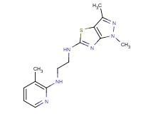 (1,3-dimethyl-1H-pyrazolo[3,4-d][1,3]thiazol-5-yl){2-[(3-methylpyridin-2-yl)amino]ethyl}amine