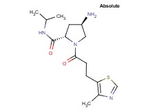 (4R)-4-amino-N-isopropyl-1-[3-(4-methyl-1,3-thiazol-5-yl)propanoyl]-L-prolinamide