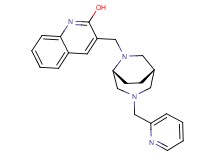 3-{[rel-(1S,5R)-3-(2-pyridinylmethyl)-3,6-diazabicyclo[3.2.2]non-6-yl]methyl}-2-quinolinol