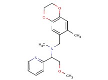 (2-methoxy-1-pyridin-2-ylethyl)methyl[(7-methyl-2,3-dihydro-1,4-benzodioxin-6-yl)methyl]amine