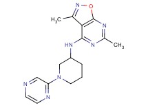 3,6-dimethyl-N-(1-pyrazin-2-ylpiperidin-3-yl)isoxazolo[5,4-d]pyrimidin-4-amine