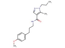 N-[3-(4-methoxyphenyl)propyl]-5-methyl-1-propyl-1H-pyrazole-4-carboxamide