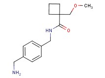 N-[4-(aminomethyl)benzyl]-1-(methoxymethyl)cyclobutanecarboxamide