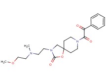 3-{2-[(2-methoxyethyl)(methyl)amino]ethyl}-8-[oxo(phenyl)acetyl]-1-oxa-3,8-diazaspiro[4.5]decan-2-one