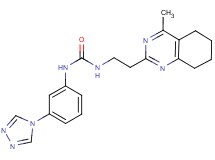 N-[2-(4-methyl-5,6,7,8-tetrahydroquinazolin-2-yl)ethyl]-N'-[3-(4H-1,2,4-triazol-4-yl)phenyl]urea