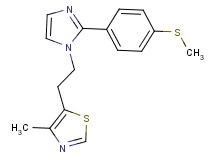 4-methyl-5-(2-{2-[4-(methylthio)phenyl]-1H-imidazol-1-yl}ethyl)-1,3-thiazole