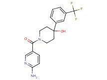 1-[(6-amino-3-pyridinyl)carbonyl]-4-[3-(trifluoromethyl)phenyl]-4-piperidinol