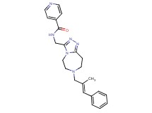 N-({7-[(2E)-2-methyl-3-phenyl-2-propen-1-yl]-6,7,8,9-tetrahydro-5H-[1,2,4]triazolo[4,3-d][1,4]diazepin-3-yl}methyl)isonicotinamide