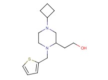 2-[4-cyclobutyl-1-(2-thienylmethyl)-2-piperazinyl]ethanol
