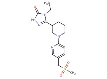 4-ethyl-5-(1-{5-[(methylsulfonyl)methyl]pyridin-2-yl}piperidin-3-yl)-2,4-dihydro-3H-1,2,4-triazol-3-one