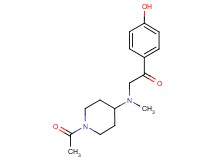 2-[(1-acetylpiperidin-4-yl)(methyl)amino]-1-(4-hydroxyphenyl)ethanone