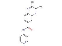 2,3-dimethyl-N-4-pyridinyl-6-quinoxalinecarboxamide trifluoroacetate