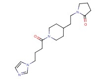 1-(2-{1-[4-(1H-imidazol-1-yl)butanoyl]-4-piperidinyl}ethyl)-2-pyrrolidinone