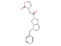 3-{2-oxo-2-[(3aS,6aS)-1-(pyridin-4-ylmethyl)hexahydropyrrolo[3,4-b]pyrrol-5(1H)-yl]ethyl}-1,3-oxazolidin-2-one