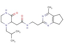 2-(1-isobutyl-3-oxo-2-piperazinyl)-N-[2-(4-methyl-6,7-dihydro-5H-cyclopenta[d]pyrimidin-2-yl)ethyl]acetamide