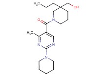 {1-[(4-methyl-2-piperidin-1-ylpyrimidin-5-yl)carbonyl]-3-propylpiperidin-3-yl}methanol