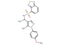 N-{1-[1-(4-methoxyphenyl)-5-methyl-1H-pyrazol-4-yl]ethyl}-2,1,3-benzothiadiazole-4-sulfonamide