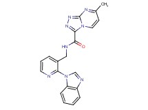 N-{[2-(1H-benzimidazol-1-yl)pyridin-3-yl]methyl}-7-methyl[1,2,4]triazolo[4,3-a]pyrimidine-3-carboxamide