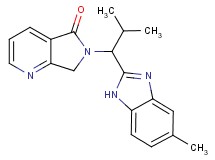 6-[2-methyl-1-(5-methyl-1H-benzimidazol-2-yl)propyl]-6,7-dihydro-5H-pyrrolo[3,4-b]pyridin-5-one