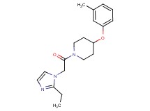 1-[(2-ethyl-1H-imidazol-1-yl)acetyl]-4-(3-methylphenoxy)piperidine